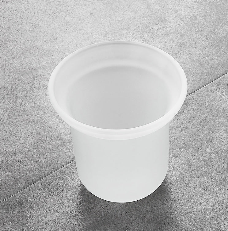 2 Piece Metal Bathroom Accessory Set Traditional Toilet Brush and Holder Set Clearhalo 'Bathroom Hardware Sets' 'Bathroom Hardware' 'Bathroom Remodel & Bathroom Fixtures' 'bathroom_hardware_sets' 'Home Improvement' 'home_improvement' 'home_improvement_bathroom_hardware_sets' 7160248