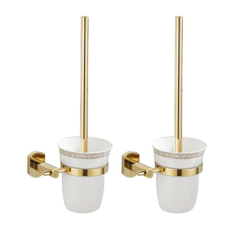 2 Piece Metal Bathroom Accessory Set Traditional Toilet Brush and Holder Set Dark Gold 2 Piece Set Clearhalo 'Bathroom Hardware Sets' 'Bathroom Hardware' 'Bathroom Remodel & Bathroom Fixtures' 'bathroom_hardware_sets' 'Home Improvement' 'home_improvement' 'home_improvement_bathroom_hardware_sets' 7160251