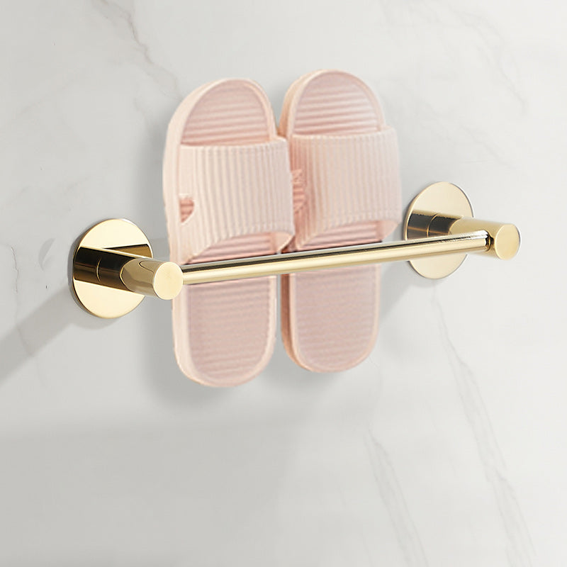 2 Piece Bathroom Hardware Set Modern Stainless-steel Slipper Rack Gold Slipper Rack (12“L) Clearhalo 'Bathroom Hardware Sets' 'Bathroom Hardware' 'Bathroom Remodel & Bathroom Fixtures' 'bathroom_hardware_sets' 'Home Improvement' 'home_improvement' 'home_improvement_bathroom_hardware_sets' 7160270