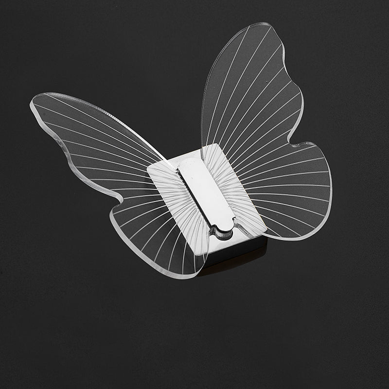 Modern Brass Bathroom Accessory Set Acrylic Butterfly Themed Robe Hooks Silver 1 Piece Clearhalo 'Bathroom Hardware Sets' 'Bathroom Hardware' 'Bathroom Remodel & Bathroom Fixtures' 'bathroom_hardware_sets' 'Home Improvement' 'home_improvement' 'home_improvement_bathroom_hardware_sets' 7160306