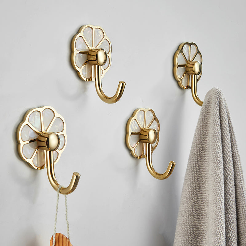 Polished 10 Piece Bathroom Accessory Set Metal Corrosion-resistant Robe Hook Clearhalo 'Bathroom Hardware Sets' 'Bathroom Hardware' 'Bathroom Remodel & Bathroom Fixtures' 'bathroom_hardware_sets' 'Home Improvement' 'home_improvement' 'home_improvement_bathroom_hardware_sets' 7160369