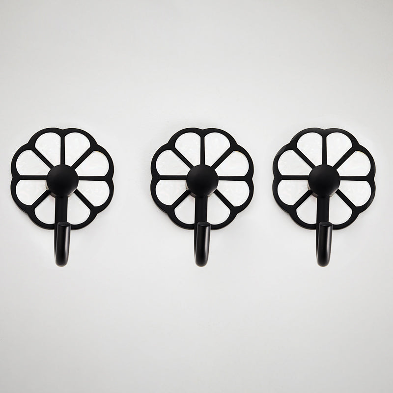 Polished 10 Piece Bathroom Accessory Set Metal Corrosion-resistant Robe Hook Black 3 Piece Set Clearhalo 'Bathroom Hardware Sets' 'Bathroom Hardware' 'Bathroom Remodel & Bathroom Fixtures' 'bathroom_hardware_sets' 'Home Improvement' 'home_improvement' 'home_improvement_bathroom_hardware_sets' 7160371