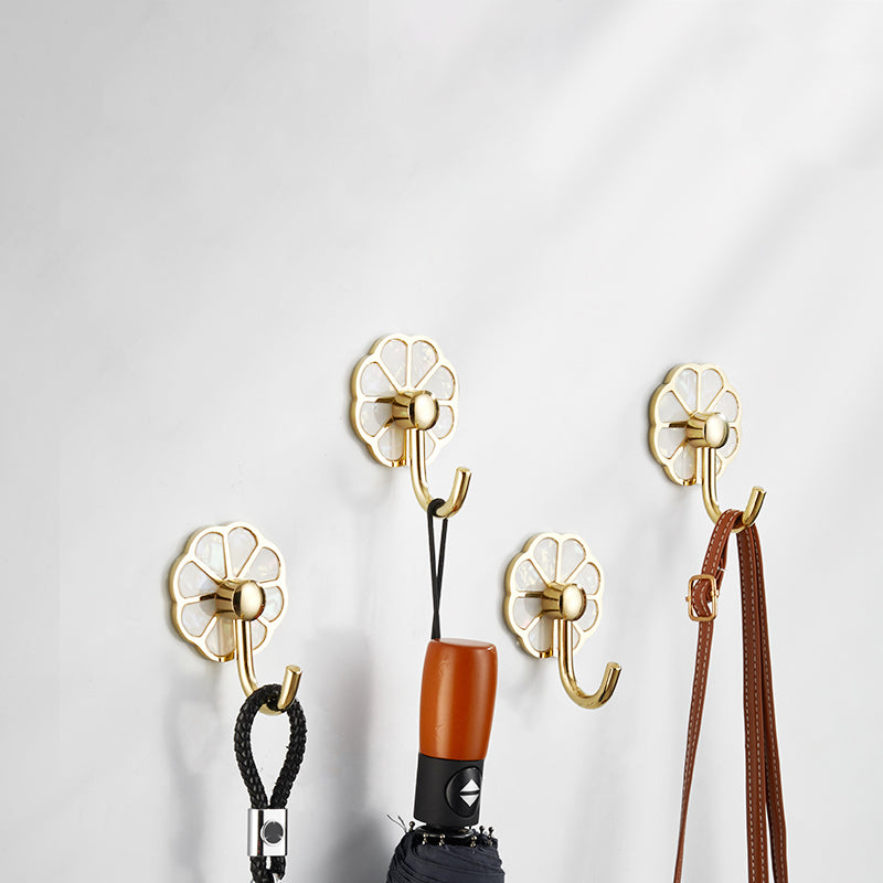 Polished 10 Piece Bathroom Accessory Set Metal Corrosion-resistant Robe Hook Clearhalo 'Bathroom Hardware Sets' 'Bathroom Hardware' 'Bathroom Remodel & Bathroom Fixtures' 'bathroom_hardware_sets' 'Home Improvement' 'home_improvement' 'home_improvement_bathroom_hardware_sets' 7160372