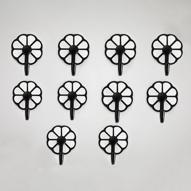 Polished 10 Piece Bathroom Accessory Set Metal Corrosion-resistant Robe Hook Black 10 Piece Set Clearhalo 'Bathroom Hardware Sets' 'Bathroom Hardware' 'Bathroom Remodel & Bathroom Fixtures' 'bathroom_hardware_sets' 'Home Improvement' 'home_improvement' 'home_improvement_bathroom_hardware_sets' 7160378