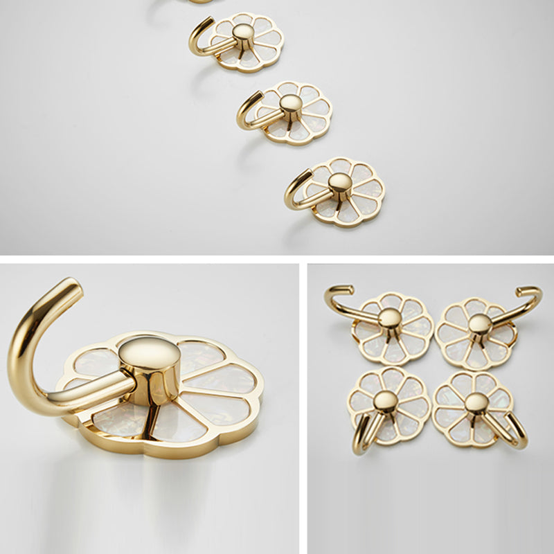 Polished 10 Piece Bathroom Accessory Set Metal Corrosion-resistant Robe Hook Clearhalo 'Bathroom Hardware Sets' 'Bathroom Hardware' 'Bathroom Remodel & Bathroom Fixtures' 'bathroom_hardware_sets' 'Home Improvement' 'home_improvement' 'home_improvement_bathroom_hardware_sets' 7160380