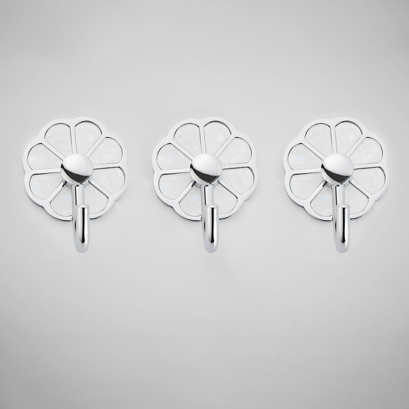 Polished 10 Piece Bathroom Accessory Set Metal Corrosion-resistant Robe Hook Silver 3 Piece Set Clearhalo 'Bathroom Hardware Sets' 'Bathroom Hardware' 'Bathroom Remodel & Bathroom Fixtures' 'bathroom_hardware_sets' 'Home Improvement' 'home_improvement' 'home_improvement_bathroom_hardware_sets' 7160382