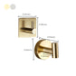Modern Bathroom Accessory Set Metal Robe Hooks in Polished Chrome/Gold Clearhalo 'Bathroom Hardware Sets' 'Bathroom Hardware' 'Bathroom Remodel & Bathroom Fixtures' 'bathroom_hardware_sets' 'Home Improvement' 'home_improvement' 'home_improvement_bathroom_hardware_sets' 7160411