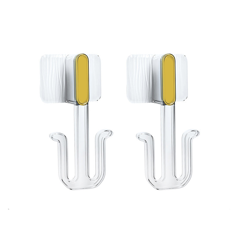 5 Piece Bathroom Hardware Set 6.29" Tall Robe Hooks in Modern Style White 2 Piece Set Clearhalo 'Bathroom Hardware Sets' 'Bathroom Hardware' 'Bathroom Remodel & Bathroom Fixtures' 'bathroom_hardware_sets' 'Home Improvement' 'home_improvement' 'home_improvement_bathroom_hardware_sets' 7160436