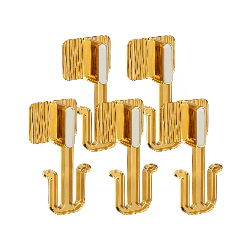5 Piece Bathroom Hardware Set 6.29" Tall Robe Hooks in Modern Style Orange 5 Piece Set Clearhalo 'Bathroom Hardware Sets' 'Bathroom Hardware' 'Bathroom Remodel & Bathroom Fixtures' 'bathroom_hardware_sets' 'Home Improvement' 'home_improvement' 'home_improvement_bathroom_hardware_sets' 7160440