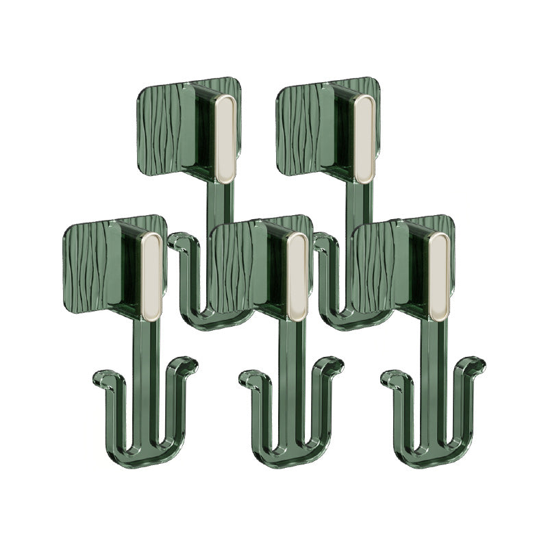 5 Piece Bathroom Hardware Set 6.29" Tall Robe Hooks in Modern Style Green 5 Piece Set Clearhalo 'Bathroom Hardware Sets' 'Bathroom Hardware' 'Bathroom Remodel & Bathroom Fixtures' 'bathroom_hardware_sets' 'Home Improvement' 'home_improvement' 'home_improvement_bathroom_hardware_sets' 7160447