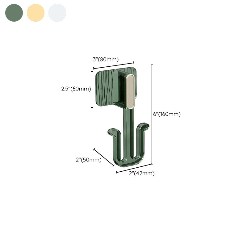 5 Piece Bathroom Hardware Set 6.29" Tall Robe Hooks in Modern Style Clearhalo 'Bathroom Hardware Sets' 'Bathroom Hardware' 'Bathroom Remodel & Bathroom Fixtures' 'bathroom_hardware_sets' 'Home Improvement' 'home_improvement' 'home_improvement_bathroom_hardware_sets' 7160452