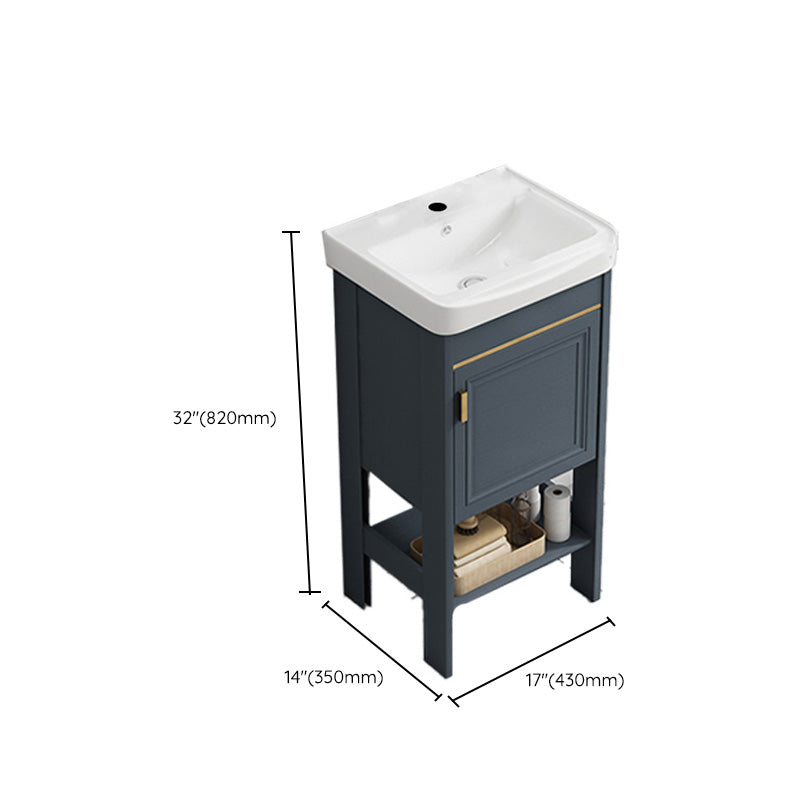 Free Standing Vanity Set Ceramic Sink Drawer Faucet Vanity with Mirror Clearhalo 'Bathroom Remodel & Bathroom Fixtures' 'Bathroom Vanities' 'bathroom_vanities' 'Home Improvement' 'home_improvement' 'home_improvement_bathroom_vanities' 7160850