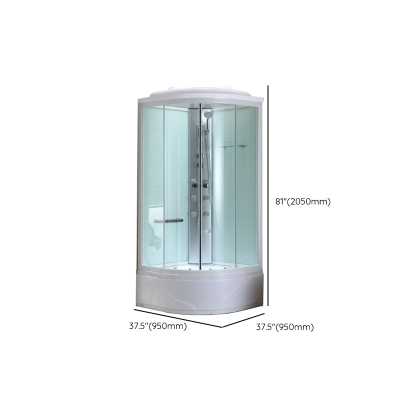 White Framed Rectangle Shower Stall Clear Tempered Glass Shower Stall Clearhalo 'Bathroom Remodel & Bathroom Fixtures' 'Home Improvement' 'home_improvement' 'home_improvement_shower_stalls_enclosures' 'Shower Stalls & Enclosures' 'shower_stalls_enclosures' 'Showers & Bathtubs' 7161058