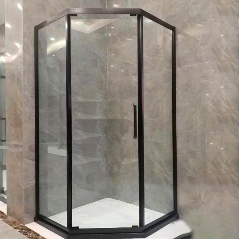 Tempered Glass Shower Enclosure Neo-Angle Clear Shower Enclosure Clearhalo 'Bathroom Remodel & Bathroom Fixtures' 'Home Improvement' 'home_improvement' 'home_improvement_shower_stalls_enclosures' 'Shower Stalls & Enclosures' 'shower_stalls_enclosures' 'Showers & Bathtubs' 7161100
