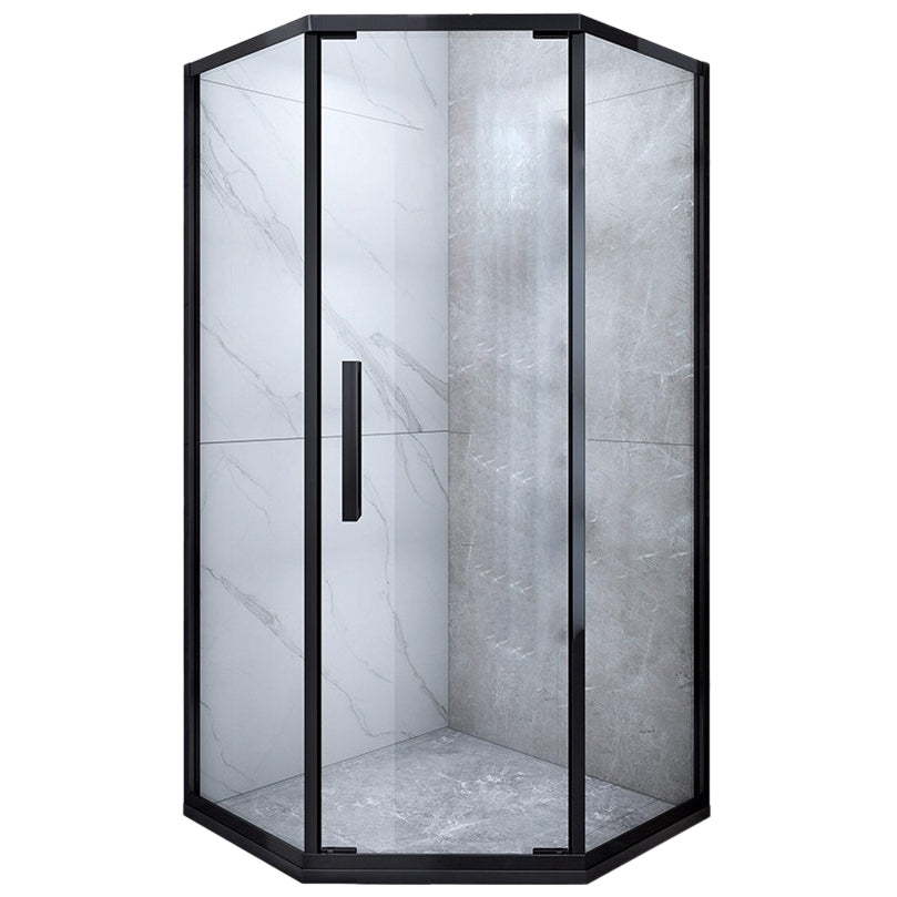 Tempered Glass Shower Enclosure Neo-Angle Clear Shower Enclosure Right Clearhalo 'Bathroom Remodel & Bathroom Fixtures' 'Home Improvement' 'home_improvement' 'home_improvement_shower_stalls_enclosures' 'Shower Stalls & Enclosures' 'shower_stalls_enclosures' 'Showers & Bathtubs' 7161102