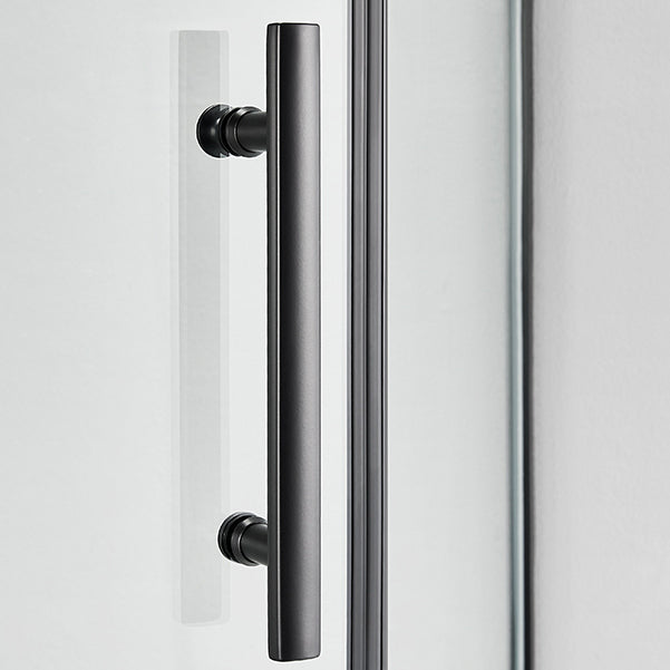 Modern Style Neo-Angle Shower Enclosure Clear Glass Framed Shower Stall Clearhalo 'Bathroom Remodel & Bathroom Fixtures' 'Home Improvement' 'home_improvement' 'home_improvement_shower_stalls_enclosures' 'Shower Stalls & Enclosures' 'shower_stalls_enclosures' 'Showers & Bathtubs' 7161155