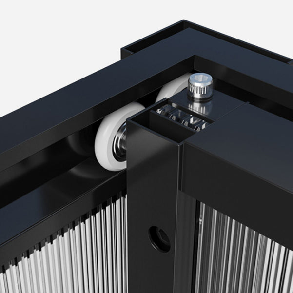 Black Framed Square Shower Enclosure Tempered Glass Shower Stall Clearhalo 'Bathroom Remodel & Bathroom Fixtures' 'Home Improvement' 'home_improvement' 'home_improvement_shower_stalls_enclosures' 'Shower Stalls & Enclosures' 'shower_stalls_enclosures' 'Showers & Bathtubs' 7161184