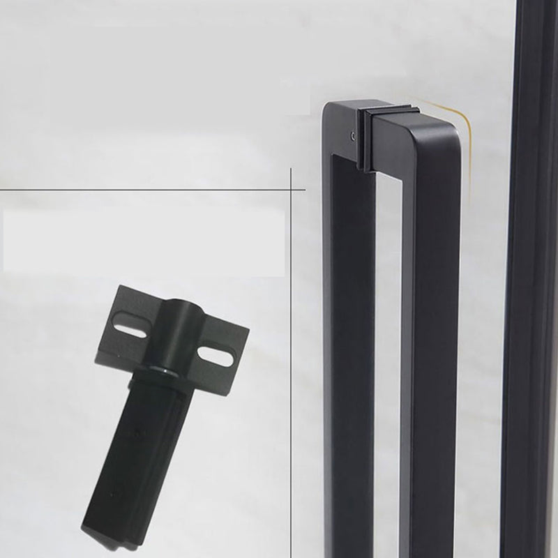 Neo-Angle 304 Stainless Steel Shower Enclosure with Single Door Handle Clearhalo 'Bathroom Remodel & Bathroom Fixtures' 'Home Improvement' 'home_improvement' 'home_improvement_shower_stalls_enclosures' 'Shower Stalls & Enclosures' 'shower_stalls_enclosures' 'Showers & Bathtubs' 7161200