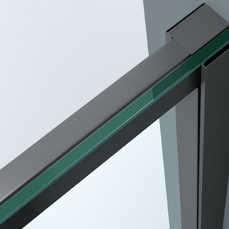 304 Stainless Steel Frame Shower Enclosure Neo-Angle Tempered Glass Shower Stall Clearhalo 'Bathroom Remodel & Bathroom Fixtures' 'Home Improvement' 'home_improvement' 'home_improvement_shower_stalls_enclosures' 'Shower Stalls & Enclosures' 'shower_stalls_enclosures' 'Showers & Bathtubs' 7161236