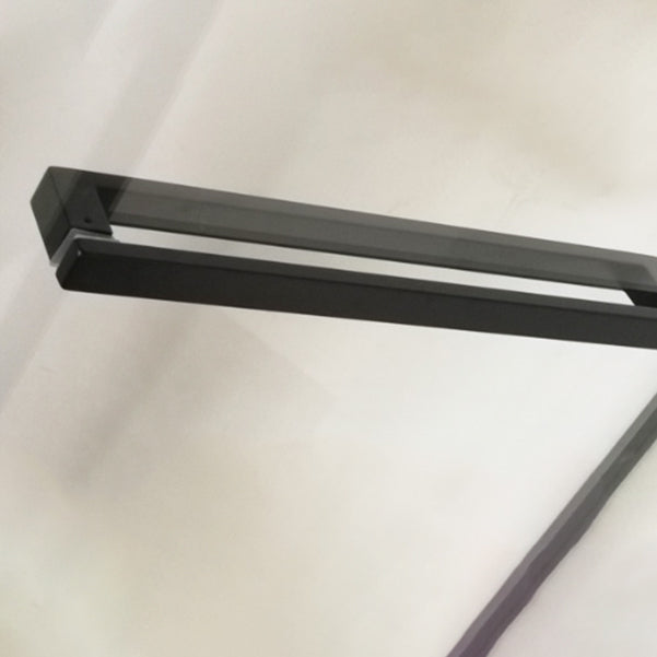 Rectangle Shower Enclosure Matt Black Tempered Glass Shower Enclosure Clearhalo 'Bathroom Remodel & Bathroom Fixtures' 'Home Improvement' 'home_improvement' 'home_improvement_shower_stalls_enclosures' 'Shower Stalls & Enclosures' 'shower_stalls_enclosures' 'Showers & Bathtubs' 7161405