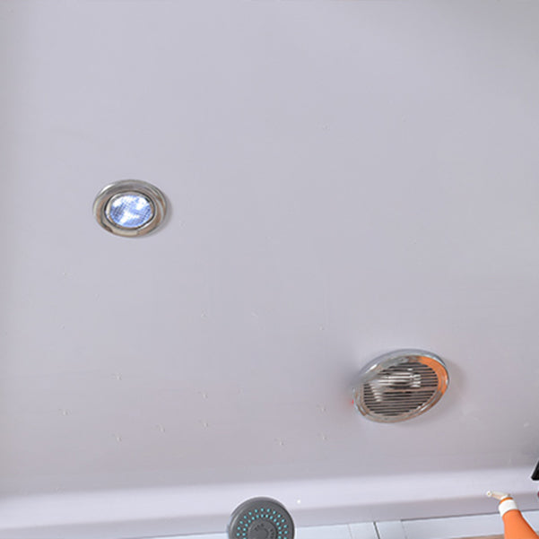 Double Sliding Shower Stall Tempered Glass Shower Stall with Hand Shower Clearhalo 'Bathroom Remodel & Bathroom Fixtures' 'Home Improvement' 'home_improvement' 'home_improvement_shower_stalls_enclosures' 'Shower Stalls & Enclosures' 'shower_stalls_enclosures' 'Showers & Bathtubs' 7161496