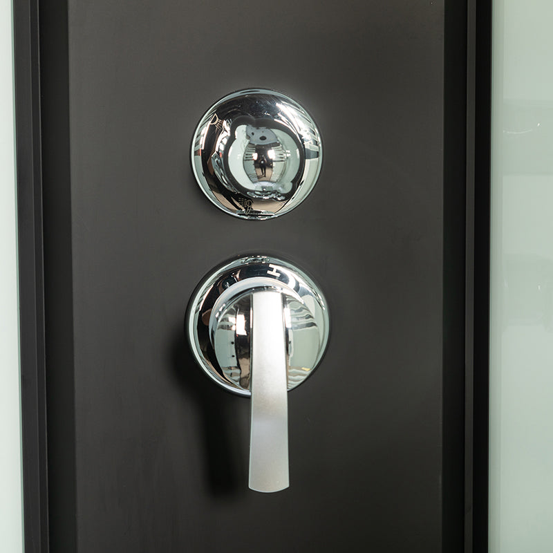 Rounded Shower Stall Double Sliding Shower Stall with Rain Shower Clearhalo 'Bathroom Remodel & Bathroom Fixtures' 'Home Improvement' 'home_improvement' 'home_improvement_shower_stalls_enclosures' 'Shower Stalls & Enclosures' 'shower_stalls_enclosures' 'Showers & Bathtubs' 7161579