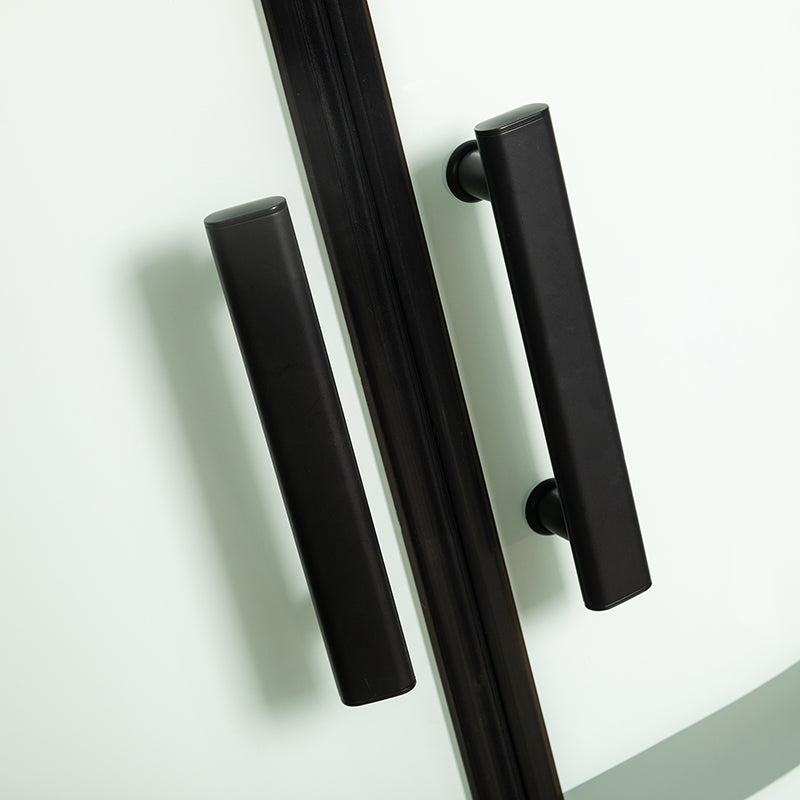 Rounded Shower Stall Double Sliding Shower Stall with Rain Shower Clearhalo 'Bathroom Remodel & Bathroom Fixtures' 'Home Improvement' 'home_improvement' 'home_improvement_shower_stalls_enclosures' 'Shower Stalls & Enclosures' 'shower_stalls_enclosures' 'Showers & Bathtubs' 7161580