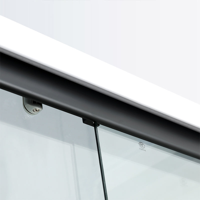 Single Sliding Shower Stall Rectangle Shower Stall with Rain Shower and Light Clearhalo 'Bathroom Remodel & Bathroom Fixtures' 'Home Improvement' 'home_improvement' 'home_improvement_shower_stalls_enclosures' 'Shower Stalls & Enclosures' 'shower_stalls_enclosures' 'Showers & Bathtubs' 7161601