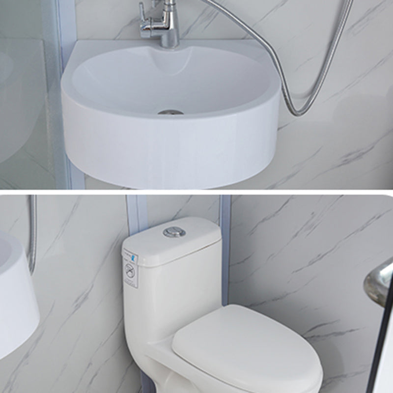 Tempered Glass Shower Stall Black Shower Stall with Towel Bar and Light Clearhalo 'Bathroom Remodel & Bathroom Fixtures' 'Home Improvement' 'home_improvement' 'home_improvement_shower_stalls_enclosures' 'Shower Stalls & Enclosures' 'shower_stalls_enclosures' 'Showers & Bathtubs' 7161748