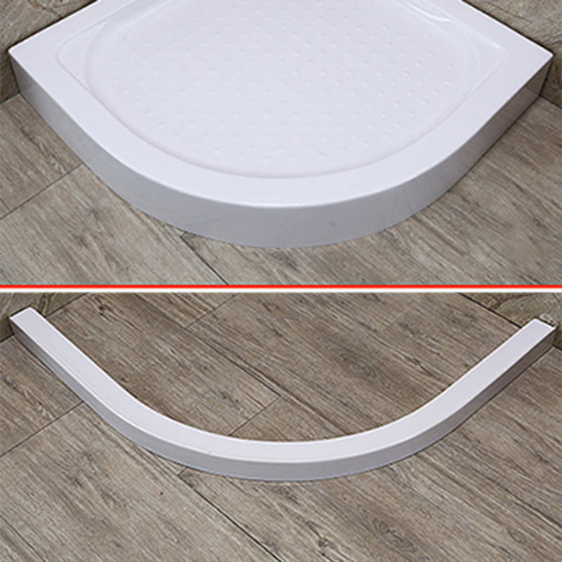 Round Shower Kit Tempered Glass Shower Enclosure with Door Handle Clearhalo 'Bathroom Remodel & Bathroom Fixtures' 'Home Improvement' 'home_improvement' 'home_improvement_shower_stalls_enclosures' 'Shower Stalls & Enclosures' 'shower_stalls_enclosures' 'Showers & Bathtubs' 7161772