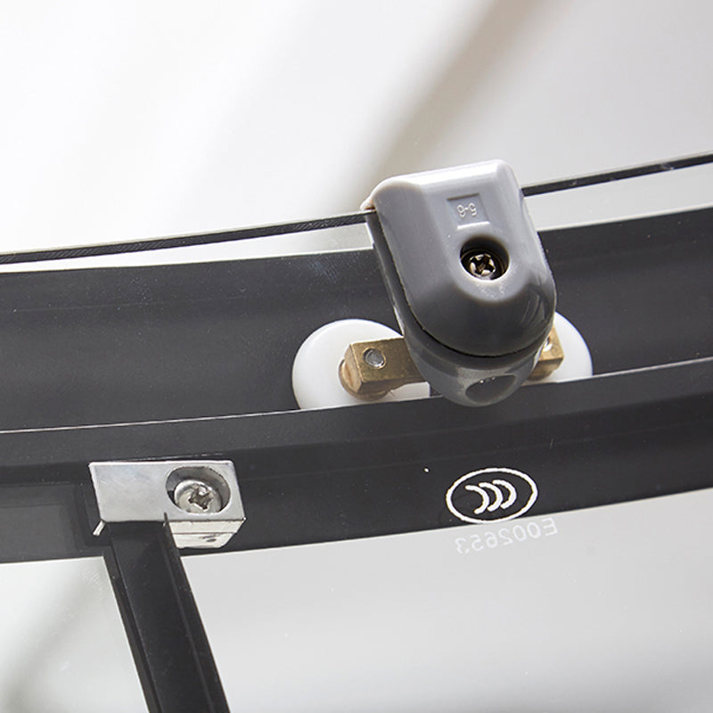 Double Sliding Shower Enclosure Semi-Frameless Corner Shower Enclosure Clearhalo 'Bathroom Remodel & Bathroom Fixtures' 'Home Improvement' 'home_improvement' 'home_improvement_shower_stalls_enclosures' 'Shower Stalls & Enclosures' 'shower_stalls_enclosures' 'Showers & Bathtubs' 7161807