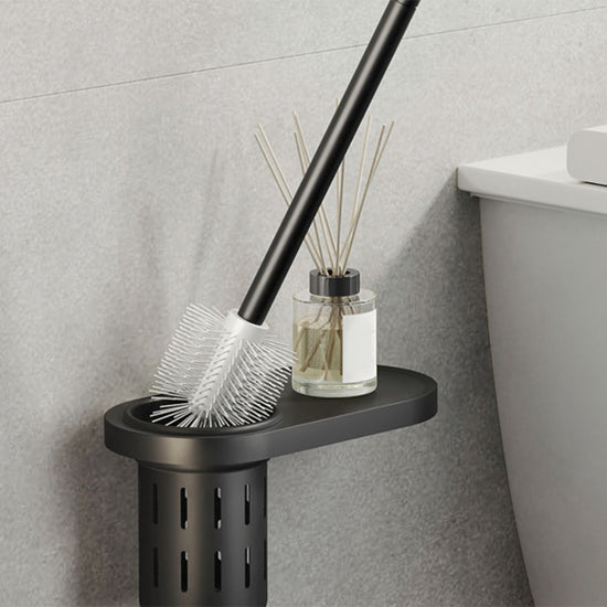 Modern Bath Hardware Set Black Bath Shelf Paper Holder Bathroom ...