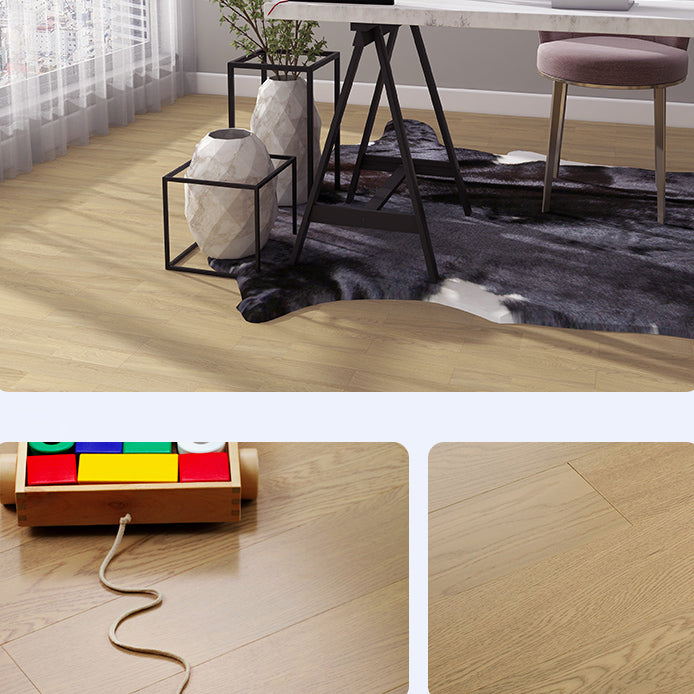 Contemporary Oak Laminate Flooring Scratch Resistant in Flaxen Spalted Clearhalo 'Flooring 'Home Improvement' 'home_improvement' 'home_improvement_laminate_flooring' 'Laminate Flooring' 'laminate_flooring' Walls and Ceiling' 7164652