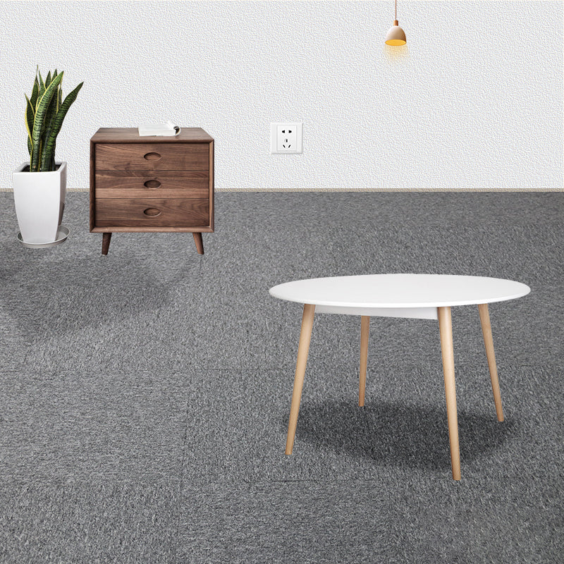 Indoor Carpet Floor Tile Level Loop Non-Skid Fire Resistant Living Room Grey Clearhalo 'Carpet Tiles & Carpet Squares' 'carpet_tiles_carpet_squares' 'Flooring 'Home Improvement' 'home_improvement' 'home_improvement_carpet_tiles_carpet_squares' Walls and Ceiling' 7164766