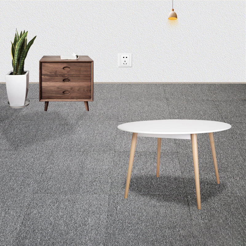 Indoor Carpet Floor Tile Level Loop Non-Skid Fire Resistant Living Room Silver Clearhalo 'Carpet Tiles & Carpet Squares' 'carpet_tiles_carpet_squares' 'Flooring 'Home Improvement' 'home_improvement' 'home_improvement_carpet_tiles_carpet_squares' Walls and Ceiling' 7164772