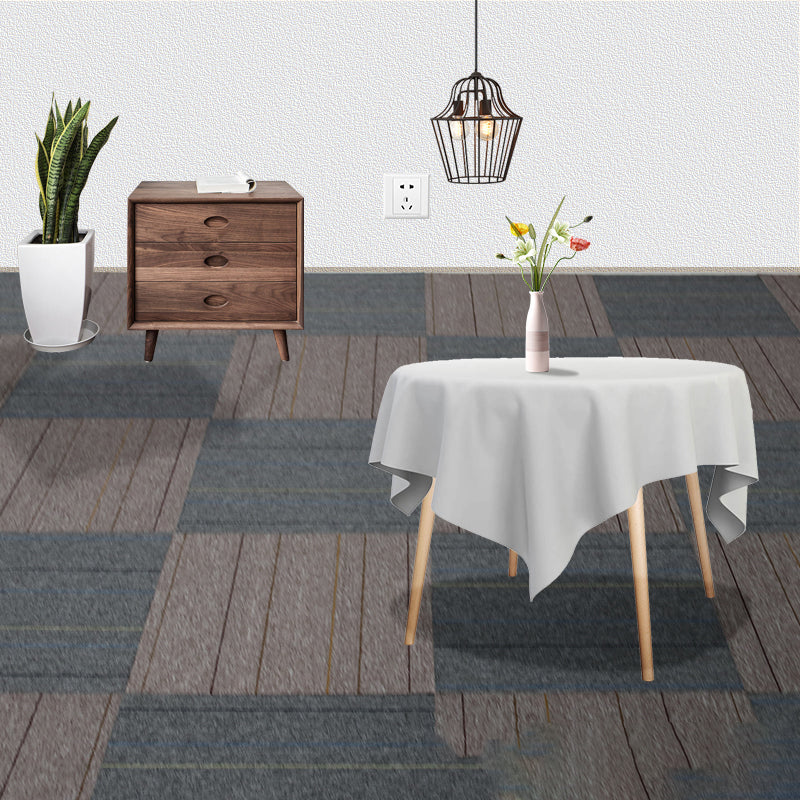 Indoor Carpet Floor Tile Level Loop Non-Skid Fire Resistant Living Room Light Blue Clearhalo 'Carpet Tiles & Carpet Squares' 'carpet_tiles_carpet_squares' 'Flooring 'Home Improvement' 'home_improvement' 'home_improvement_carpet_tiles_carpet_squares' Walls and Ceiling' 7164777