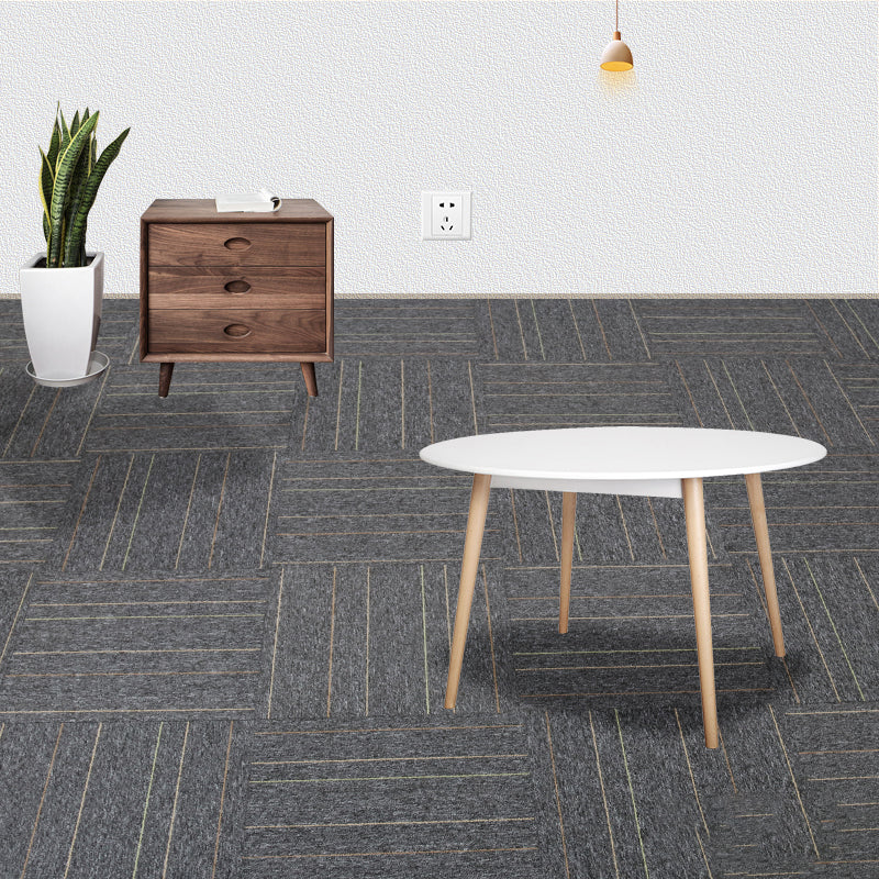 Indoor Carpet Floor Tile Level Loop Non-Skid Fire Resistant Living Room Beige Clearhalo 'Carpet Tiles & Carpet Squares' 'carpet_tiles_carpet_squares' 'Flooring 'Home Improvement' 'home_improvement' 'home_improvement_carpet_tiles_carpet_squares' Walls and Ceiling' 7164788