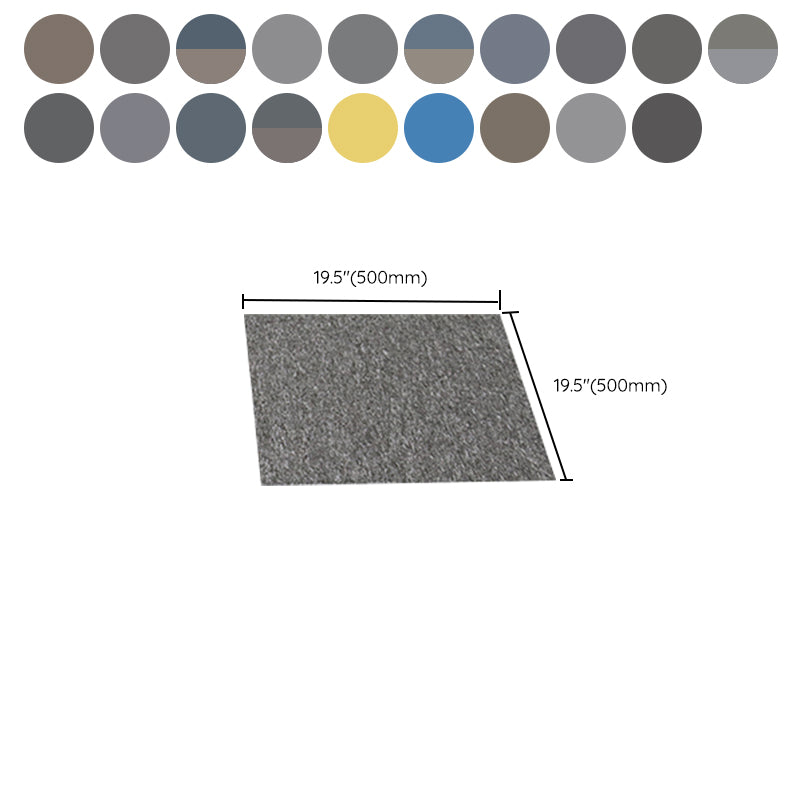 Indoor Carpet Floor Tile Level Loop Non-Skid Fire Resistant Living Room Clearhalo 'Carpet Tiles & Carpet Squares' 'carpet_tiles_carpet_squares' 'Flooring 'Home Improvement' 'home_improvement' 'home_improvement_carpet_tiles_carpet_squares' Walls and Ceiling' 7164790