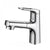 Square Low Arc Sink Faucet with Single Hole Bathroom Brass Sink Faucet Silver Drain Not Included Clearhalo 'Bathroom Remodel & Bathroom Fixtures' 'Bathroom Sink Faucets' 'Bathroom Sinks & Faucet Components' 'bathroom_sink_faucets' 'Home Improvement' 'home_improvement' 'home_improvement_bathroom_sink_faucets' 7164810