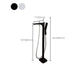 Modern Freestanding Bathtub Faucet Copper Floor Mounted Lever Handle Tub Faucet Trim Clearhalo 'Bathroom Remodel & Bathroom Fixtures' 'Bathtub Faucets' 'bathtub_faucets' 'Home Improvement' 'home_improvement' 'home_improvement_bathtub_faucets' 7165025