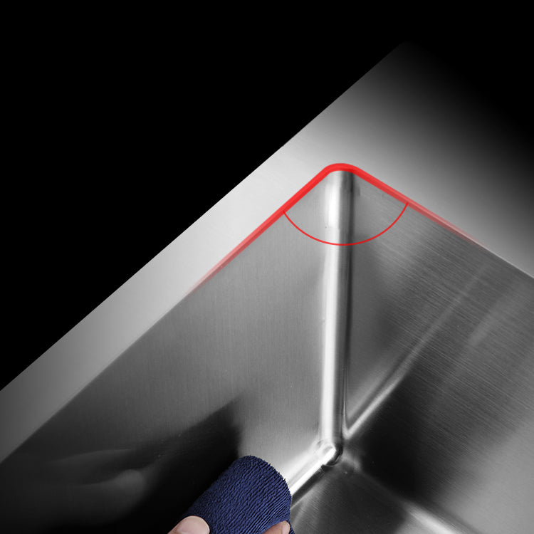 Modern Kitchen Bar Sink Stainless Steel with Basket Strainer Workstation Clearhalo 'Home Improvement' 'home_improvement' 'home_improvement_kitchen_sinks' 'Kitchen Remodel & Kitchen Fixtures' 'Kitchen Sinks & Faucet Components' 'Kitchen Sinks' 'kitchen_sinks' 7165215