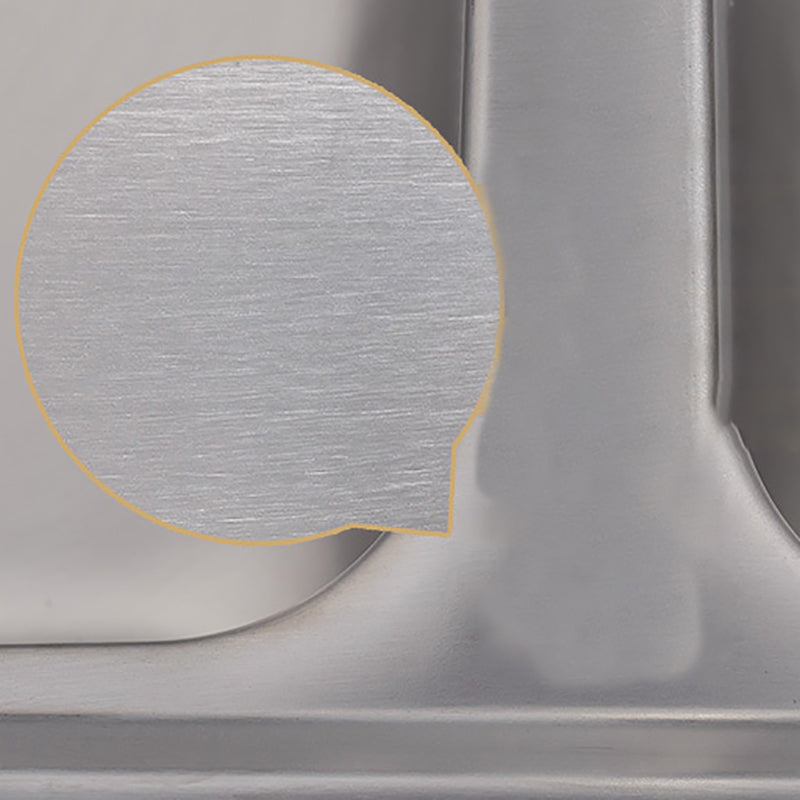 Stainless Steel Kitchen Sink Drop-In Contemporary Style Kitchen Double Sink Clearhalo 'Home Improvement' 'home_improvement' 'home_improvement_kitchen_sinks' 'Kitchen Remodel & Kitchen Fixtures' 'Kitchen Sinks & Faucet Components' 'Kitchen Sinks' 'kitchen_sinks' 7165375