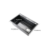 Contemporary Style Kitchen Sink Stainless Steel Kitchen Sink with Cutting Board Clearhalo 'Home Improvement' 'home_improvement' 'home_improvement_kitchen_sinks' 'Kitchen Remodel & Kitchen Fixtures' 'Kitchen Sinks & Faucet Components' 'Kitchen Sinks' 'kitchen_sinks' 7165401