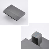 Deck Mounted Copper Roman Tub Faucet Waterfall Low Arc Roman Tub Faucet Set Clearhalo 'Bathroom Remodel & Bathroom Fixtures' 'Bathtub Faucets' 'bathtub_faucets' 'Home Improvement' 'home_improvement' 'home_improvement_bathtub_faucets' 7165491