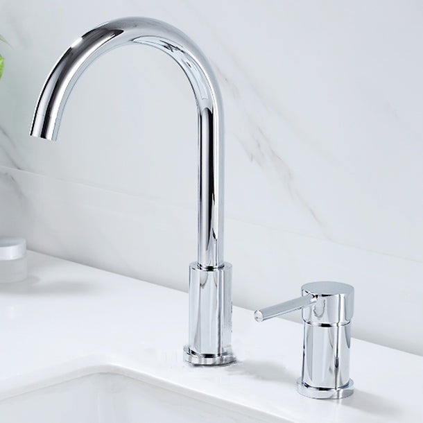 Modern Deck Mounted Tub Faucet Trim Metal Tub Faucet Trim with Hose Clearhalo 'Bathroom Remodel & Bathroom Fixtures' 'Bathtub Faucets' 'bathtub_faucets' 'Home Improvement' 'home_improvement' 'home_improvement_bathtub_faucets' 7165507