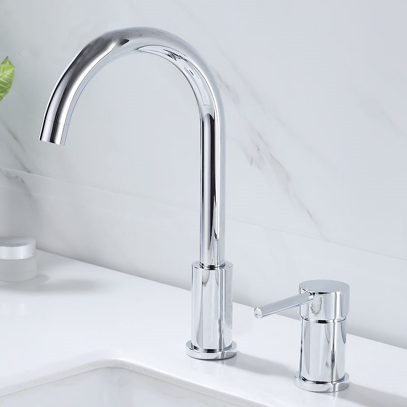 Modern Deck Mounted Tub Faucet Trim Metal Tub Faucet Trim with Hose Chrome 2 Hole Faucets Clearhalo 'Bathroom Remodel & Bathroom Fixtures' 'Bathtub Faucets' 'bathtub_faucets' 'Home Improvement' 'home_improvement' 'home_improvement_bathtub_faucets' 7165510