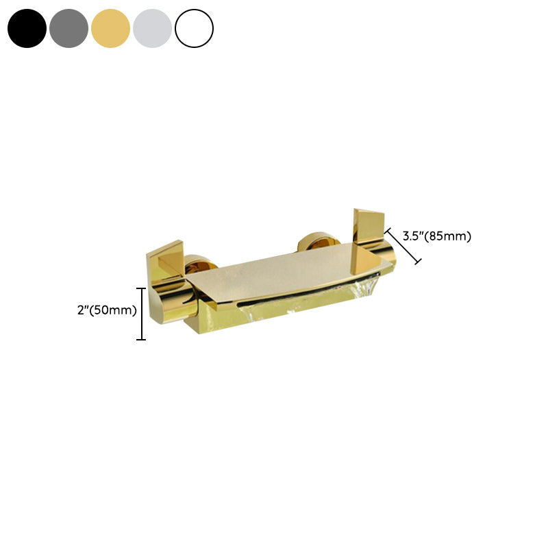 Classic Bath Faucet Solid Color Wall Mounted Waterfall Bathroom Faucet Clearhalo 'Bathroom Remodel & Bathroom Fixtures' 'Bathtub Faucets' 'bathtub_faucets' 'Home Improvement' 'home_improvement' 'home_improvement_bathtub_faucets' 7165576