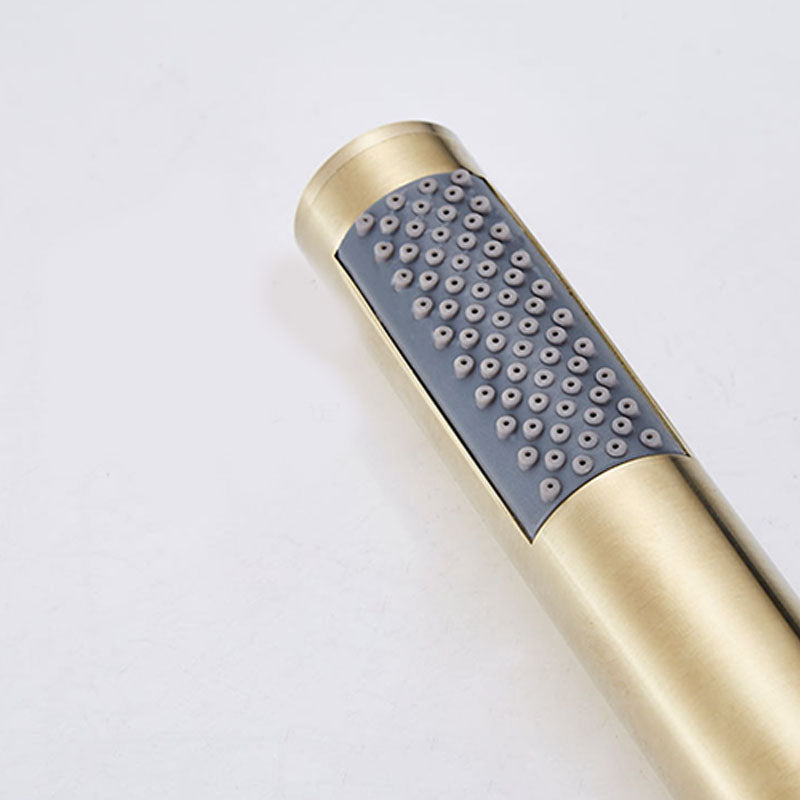 Modern Style Roman Tub Faucet Deck-Mount Copper Roman Tub Faucet Clearhalo 'Bathroom Remodel & Bathroom Fixtures' 'Bathtub Faucets' 'bathtub_faucets' 'Home Improvement' 'home_improvement' 'home_improvement_bathtub_faucets' 7165629