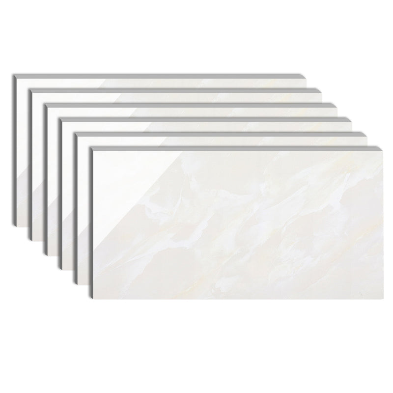 Waterproof Square Wall Tile Straight Edge Modern Style Wall Tile White 16"L x 31"W x 0.4"H Clearhalo 'Floor Tiles & Wall Tiles' 'floor_tiles_wall_tiles' 'Flooring 'Home Improvement' 'home_improvement' 'home_improvement_floor_tiles_wall_tiles' Walls and Ceiling' 7165726