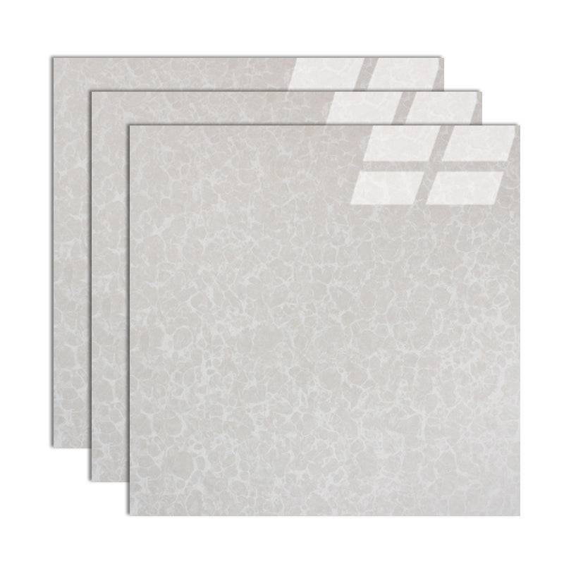 Modern Style Square Floor Tile Pure Color Straight Edge Waterproof Polished Floor Tile White 31"L x 31"W Clearhalo 'Floor Tiles & Wall Tiles' 'floor_tiles_wall_tiles' 'Flooring 'Home Improvement' 'home_improvement' 'home_improvement_floor_tiles_wall_tiles' Walls and Ceiling' 7165781